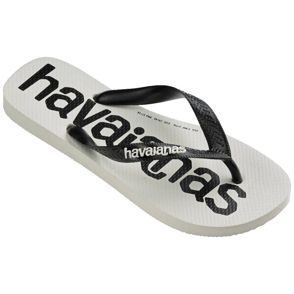 havaianas 哈瓦仕 巴西人字拖 官方唯一授權 男款 同名黑白/白底4145741-3624-細節圖2