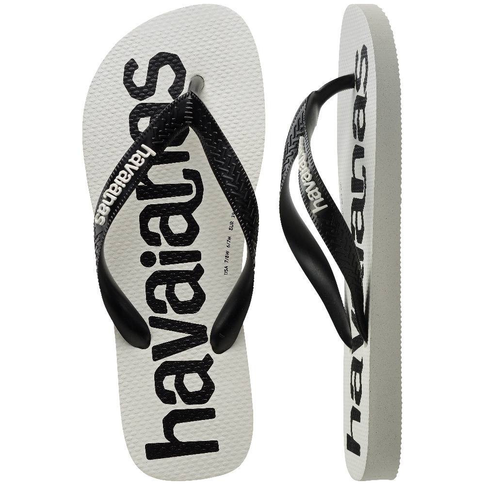 havaianas 哈瓦仕 巴西人字拖 官方唯一授權 男款 同名黑白/白底4145741-3624-細節圖4