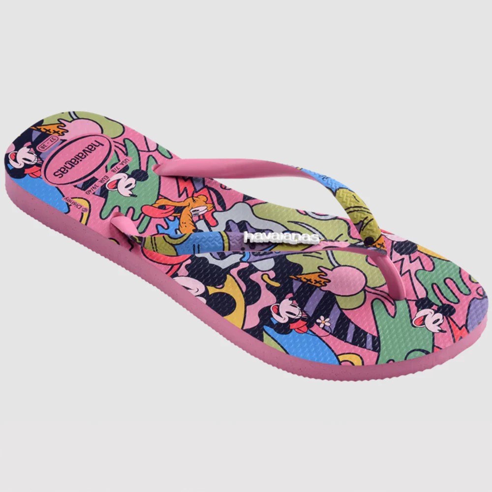 havaianas 哈瓦仕 巴西人字拖 官方唯一授權 女款 鐵牌米妮粉4147020-1749-細節圖2