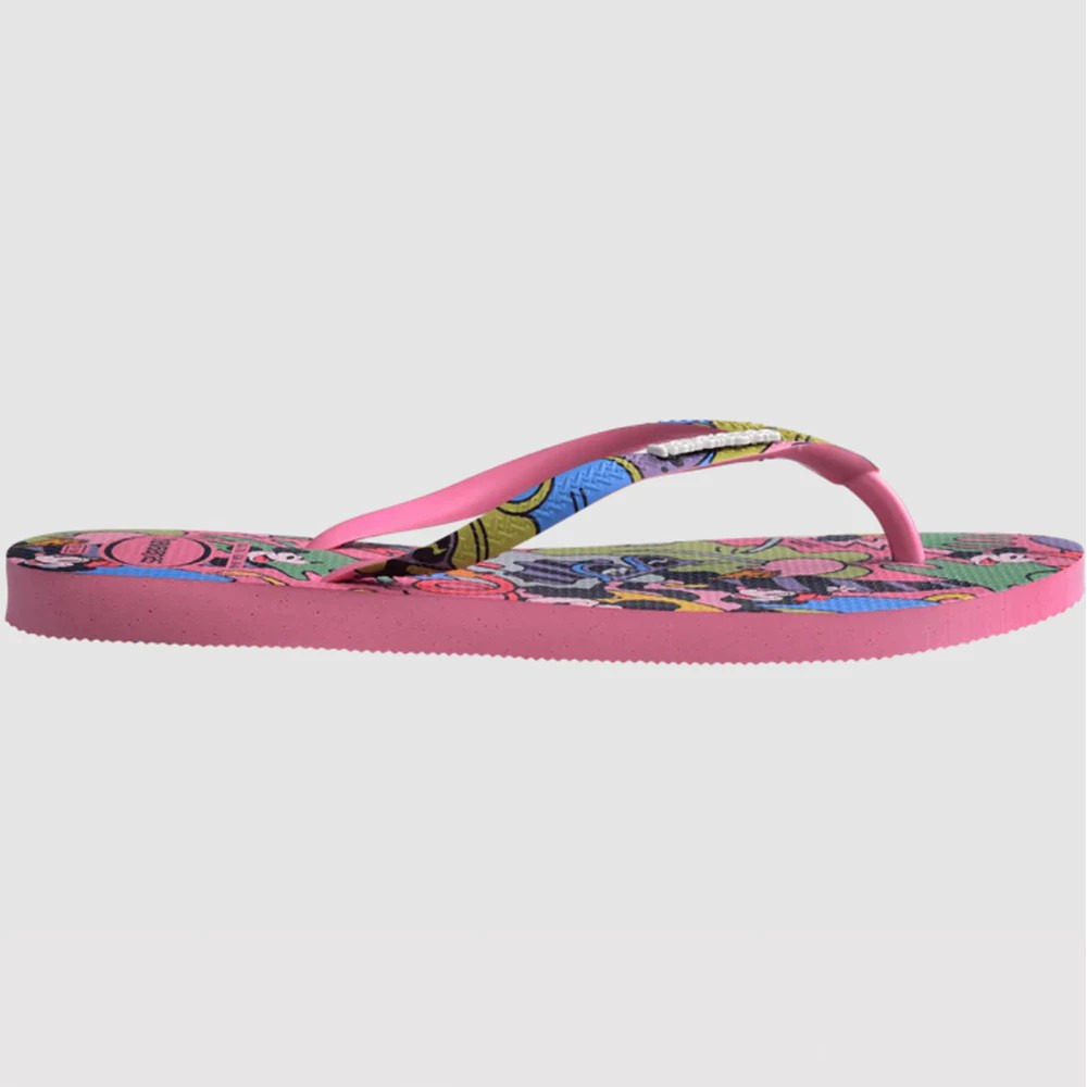 havaianas 哈瓦仕 巴西人字拖 官方唯一授權 女款 鐵牌米妮粉4147020-1749-細節圖3