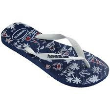 havaianas 哈瓦仕 巴西人字拖 官方唯一授權 男款 手繪風海洋4137126-0306-細節圖2