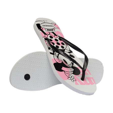 havaianas 哈瓦仕 巴西人字拖 官方唯一授權 女款 Disney米妮+黛西4141203-0128-細節圖4