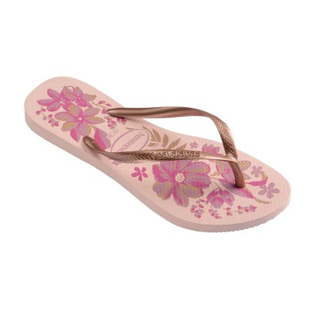 havaianas 哈瓦仕 巴西人字拖 官方唯一授權 女款 Organic雛菊粉金4132823-1184-細節圖2