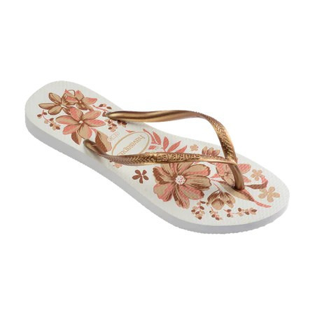 havaianas 哈瓦仕 巴西人字拖 官方唯一授權 女款 Organic雛菊金色4132823-1711-細節圖2