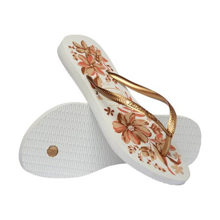 havaianas 哈瓦仕 巴西人字拖 官方唯一授權 女款 Organic雛菊金色4132823-1711-細節圖4