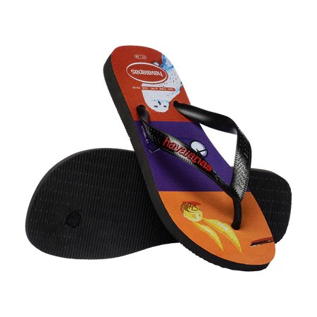 havaianas 哈瓦仕 巴西人字拖 官方唯一授權 男款Harry Potter魔法配件-黑4141763-1069-細節圖4