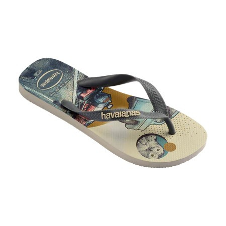 havaianas 哈瓦仕 巴西人字拖 官方唯一授權 男款 Harry Potter灰色4141763-7469-細節圖2