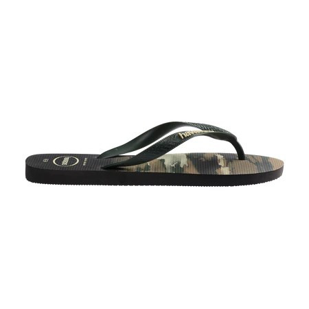 havaianas 哈瓦仕 巴西人字拖 官方唯一授權 男款 美式迷彩黑黃4141398-9052-細節圖3