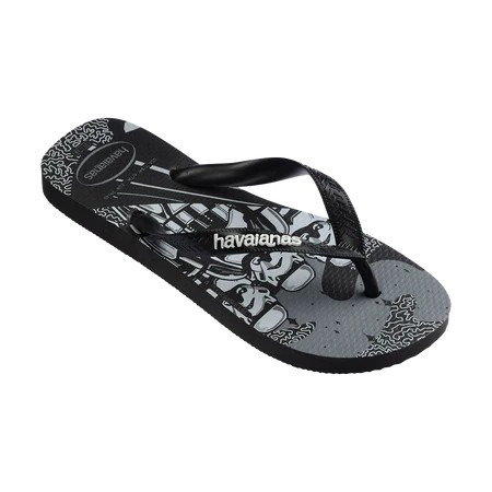 havaianas 哈瓦仕 巴西人字拖 官方唯一授權 男款黑武士黑白4135185-4058-細節圖2