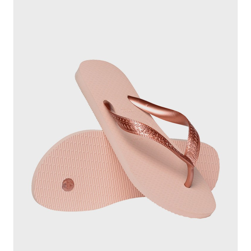 havaianas 哈瓦仕 巴西人字拖 官方唯一授權 女款 Color玫瑰金4000016-0076-細節圖4