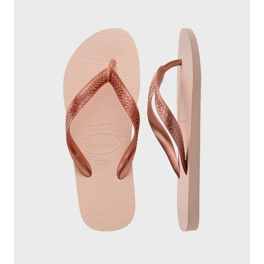 havaianas 哈瓦仕 巴西人字拖 官方唯一授權 女款 Color玫瑰金4000016-0076-細節圖5