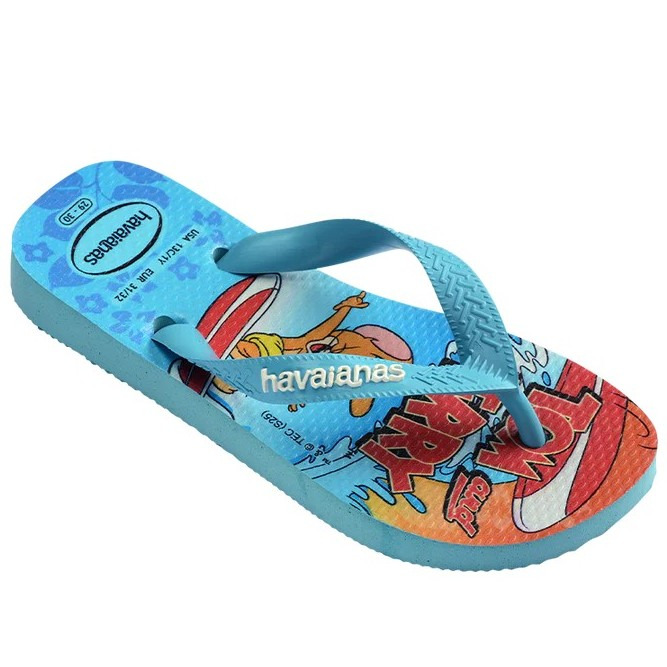 havaianas 哈瓦仕 巴西人字拖 官方唯一授權 童款 湯姆貓傑利鼠4150291-0031-細節圖2