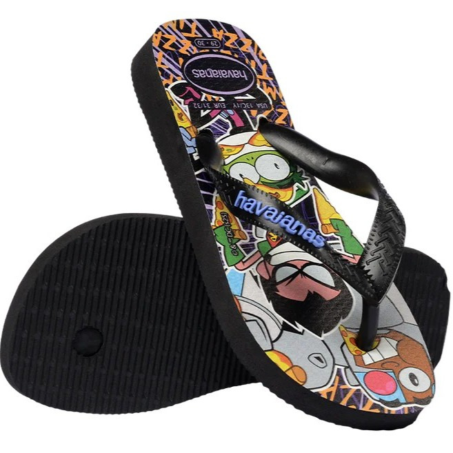 havaianas 哈瓦仕 巴西人字拖 官方唯一授權 童款 Warner黑4150291-0090-細節圖3