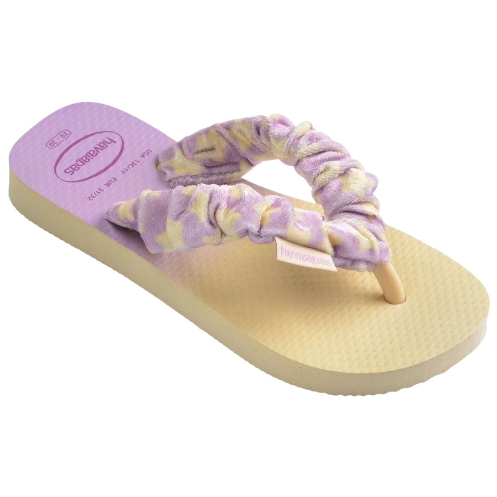 havaianas 哈瓦仕 巴西人字拖 官方唯一授權 童款 星星髮圈繩紫色4149941-9256-細節圖2