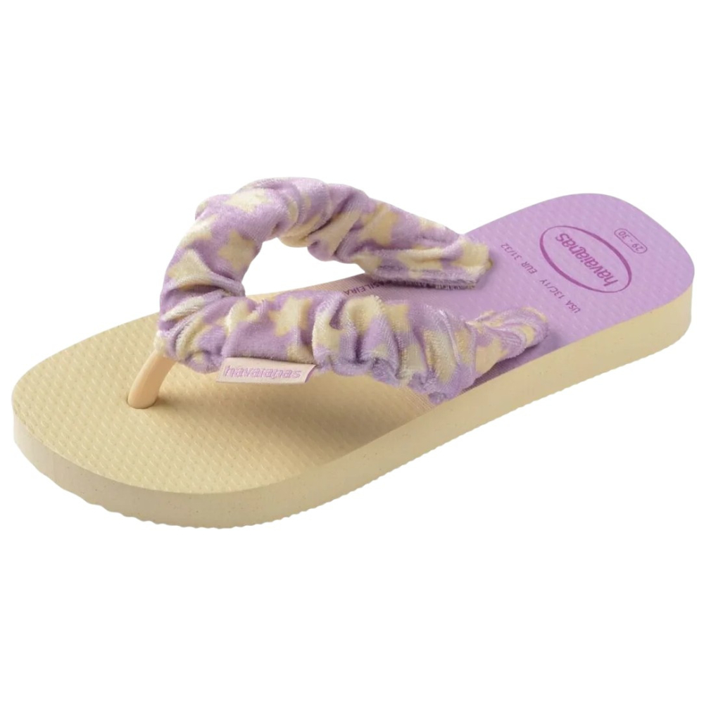 havaianas 哈瓦仕 巴西人字拖 官方唯一授權 童款 星星髮圈繩紫色4149941-9256-細節圖4