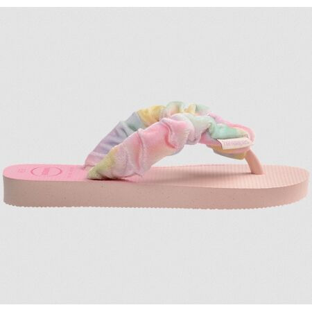 havaianas 哈瓦仕 巴西人字拖 官方唯一授權 童款 彩虹髮圈繩粉色4149941-0076-細節圖3