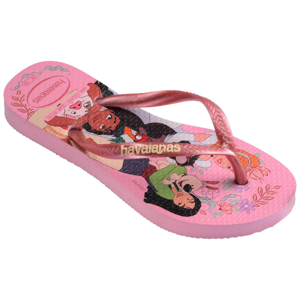 havaianas 哈瓦仕 巴西人字拖 官方唯一授權 童款 夢幻組合公主粉4123328-9898-細節圖2