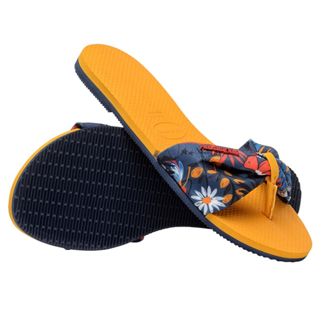 havaianas 哈瓦仕 巴西人字拖 官方唯一授權 女款 蝴蝶結黃4140714-6362-細節圖3