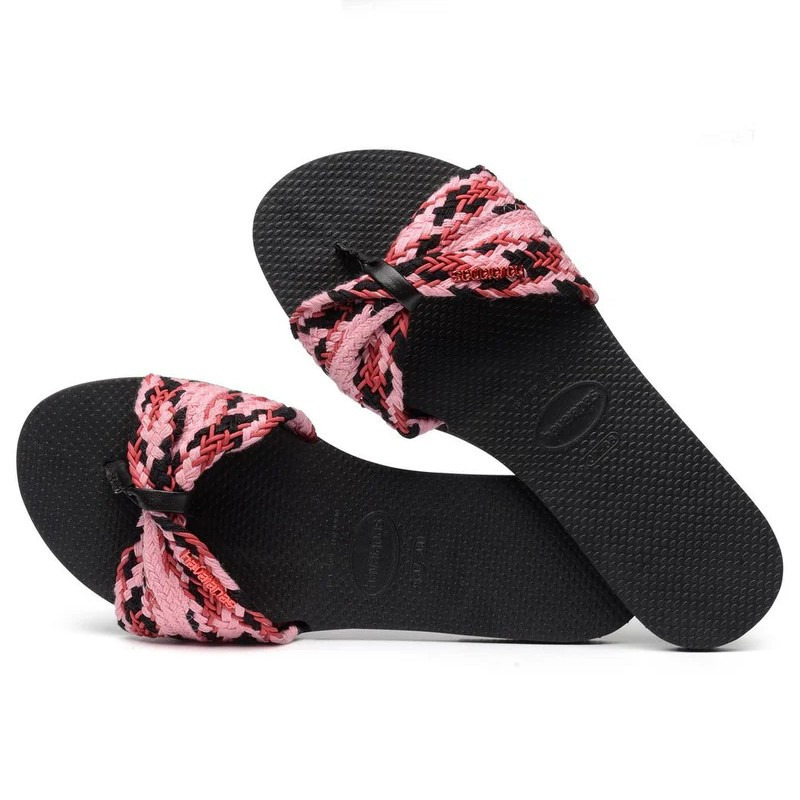 havaianas 哈瓦仕 巴西人字拖 官方唯一授權 女款 蝴蝶編織粉4145827-0090-細節圖4