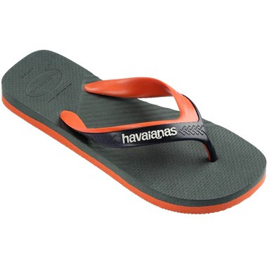 havaianas 哈瓦仕 巴西人字拖 官方唯一授權 男款 Dual黑橘4145602-5983-細節圖2