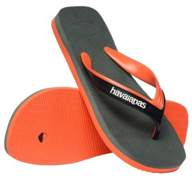 havaianas 哈瓦仕 巴西人字拖 官方唯一授權 男款 Dual黑橘4145602-5983-細節圖4