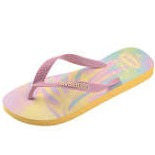 havaianas 哈瓦仕 巴西人字拖 官方唯一授權 女款Top Fashion手繪葉漸層粉紫4137258-5559-細節圖2