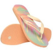havaianas 哈瓦仕 巴西人字拖 官方唯一授權 女款Top Fashion手繪葉漸4137258-6512-細節圖4