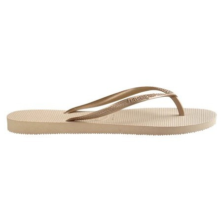havaianas 哈瓦仕 巴西人字拖 官方唯一授權 女款 SLIM淺金 4000030-2719-細節圖3