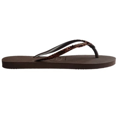 havaianas 哈瓦仕 巴西人字拖 官方唯一授權 女款 亮片咖啡4146975-0727-細節圖3