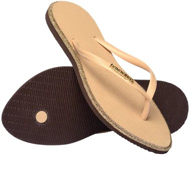 havaianas 哈瓦仕 巴西人字拖 官方唯一授權 女款 尖頭亮粉-奶茶4150157-1859-細節圖4