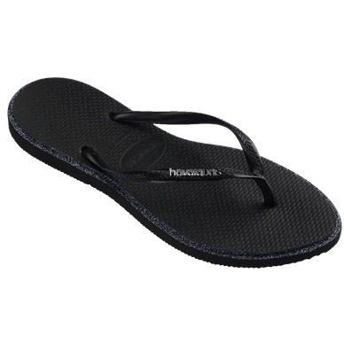 havaianas 哈瓦仕 巴西人字拖 官方唯一授權 女款 尖頭亮粉-黑色4150157-1069-細節圖2