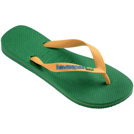 havaianas 哈瓦仕 巴西人字拖 官方唯一授權 男款 跳色Brasil Logo綠底4110850-2079-細節圖2