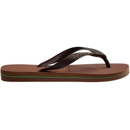 havaianas 哈瓦仕 巴西人字拖 官方唯一授權 男款 跳色Brasil Logo咖啡色4110850-2815-細節圖3