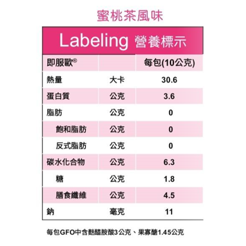 [保健飲品]大塚藥廠 即服歐GFO麩醯胺酸粉狀沖泡飲品 21包/盒〔蜜桃茶風味〕-細節圖6