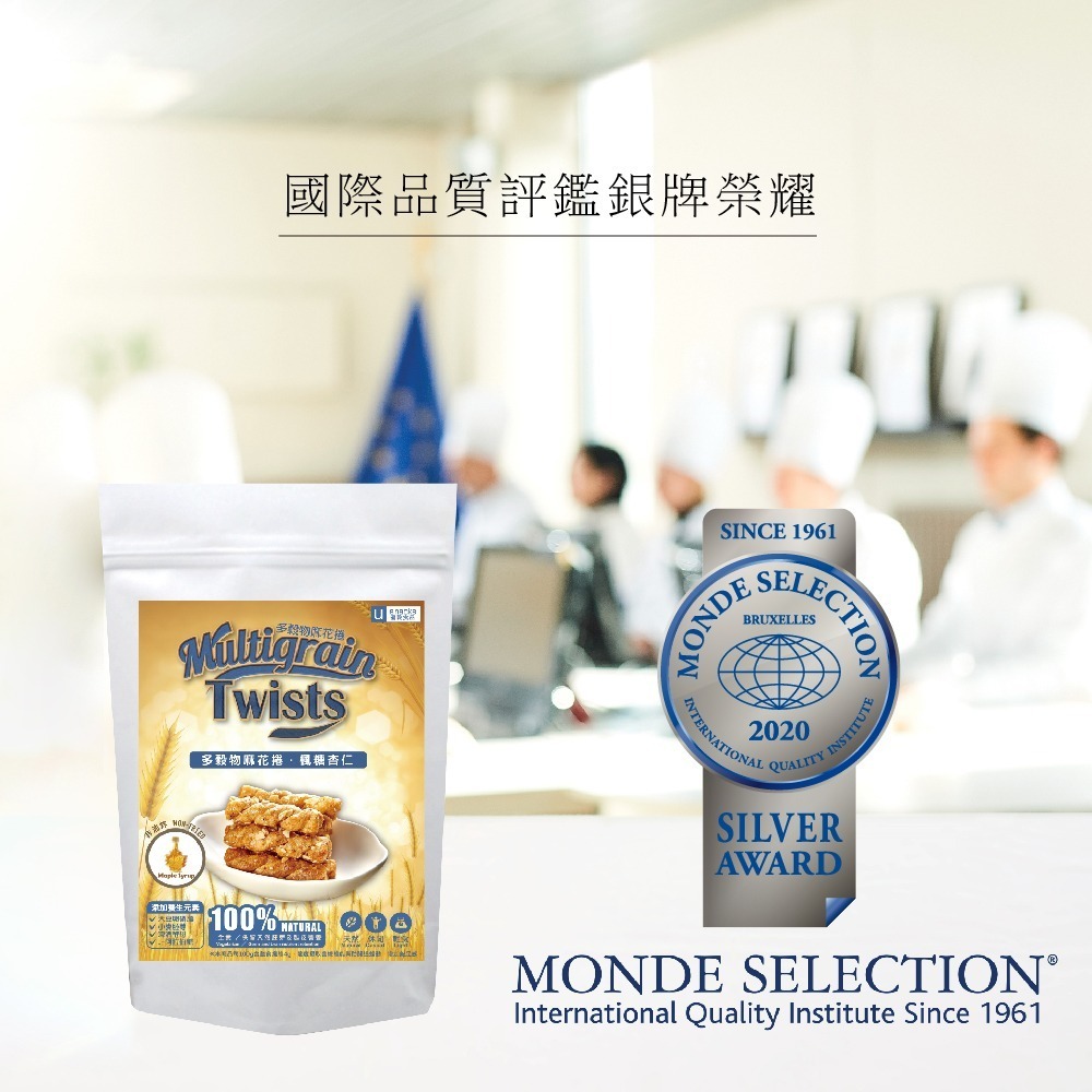 ｜菓韻穀香｜ (楓糖杏仁) 多穀物麻花捲(60g/袋) #多穀物 #拜拜澎派 #保庇 #非油炸#營養師好嘴道#團購-細節圖3