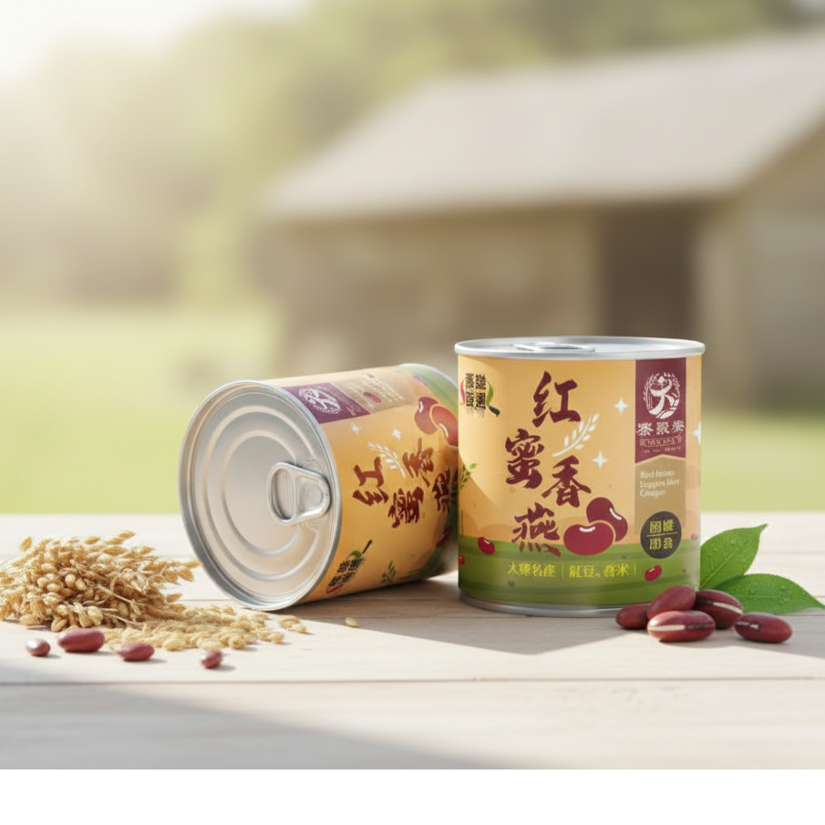 安朗良品| 大寮農會紅蜜香燕300g (48罐/箱)| 在地履歷農產 | 家庭即飲 安心首選 |燕麥飲|紅豆 香米|-細節圖3