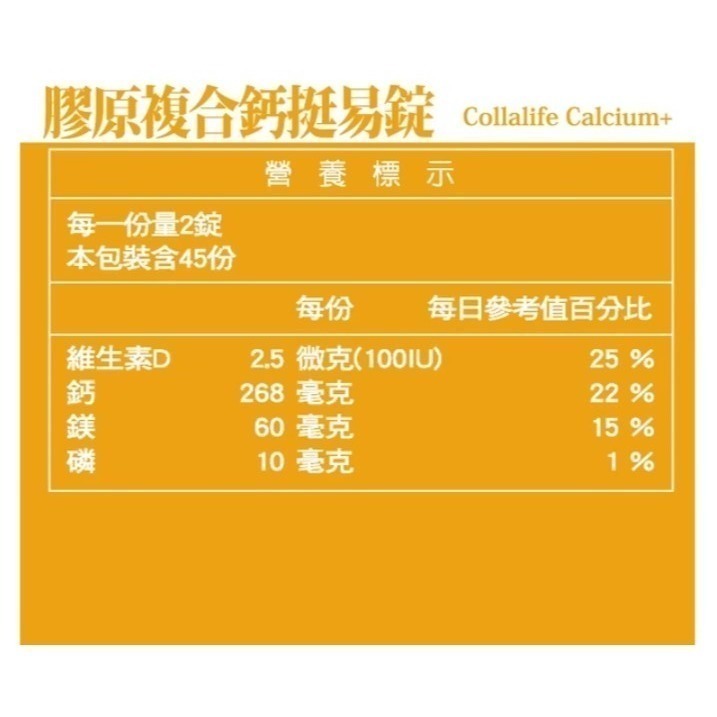 【安朗良品】 台鹽生技 膠原複合鈣挺易錠（90顆/瓶）公司貨 #鈣鎂複方 #檸檬酸鈣 #膠原蛋白-細節圖3