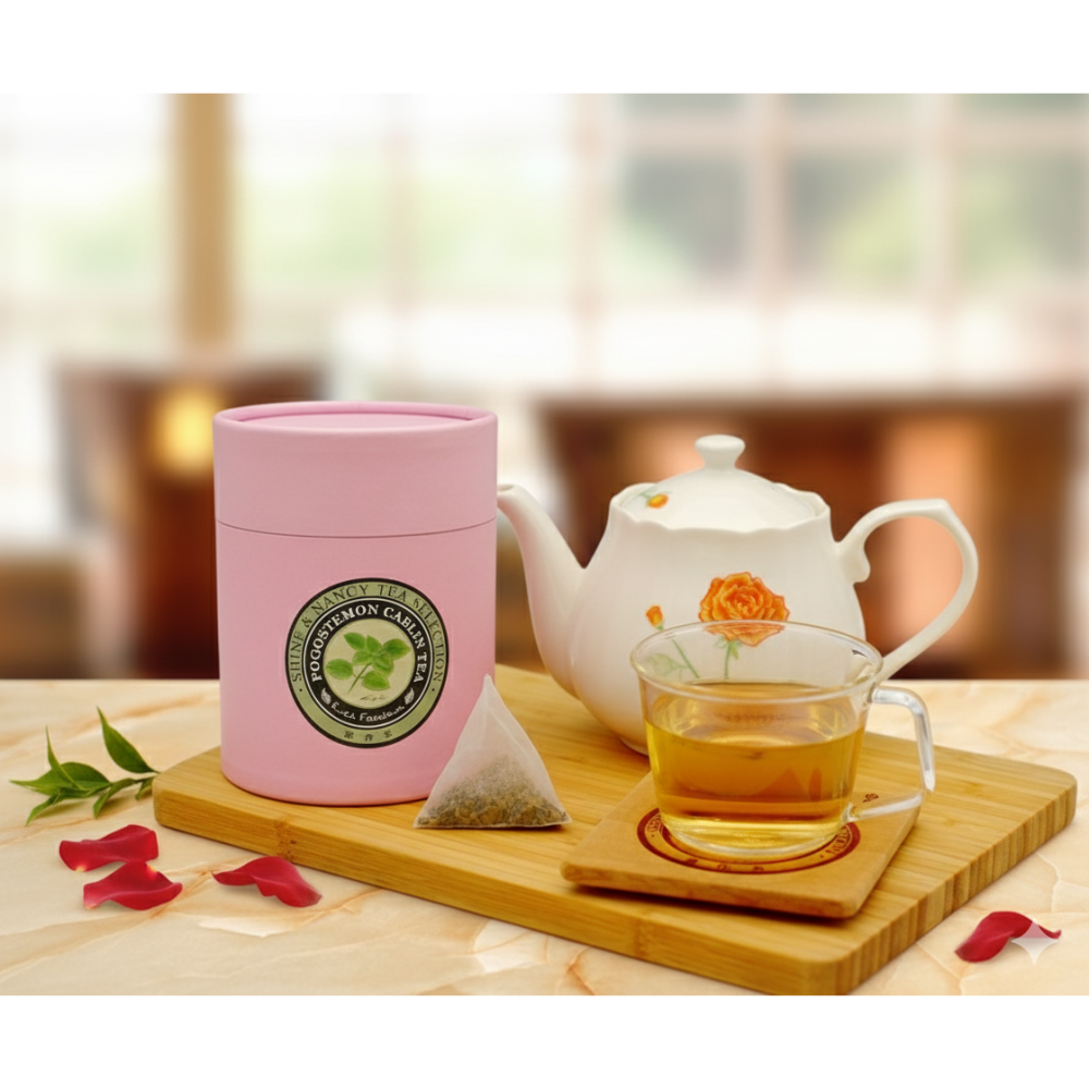 【安朗良品】富泉香恩花茶罐裝 – 藿香茶(12包/罐) 台灣在地  純天然草本複方 無咖啡因  舒暢 體內環保-細節圖2