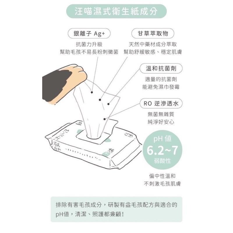 【3隻貓】汪喵星球 寵物濕紙巾🟡隨身包 寵物紙巾 狗濕紙巾 貓濕紙巾 可沖馬桶-細節圖4