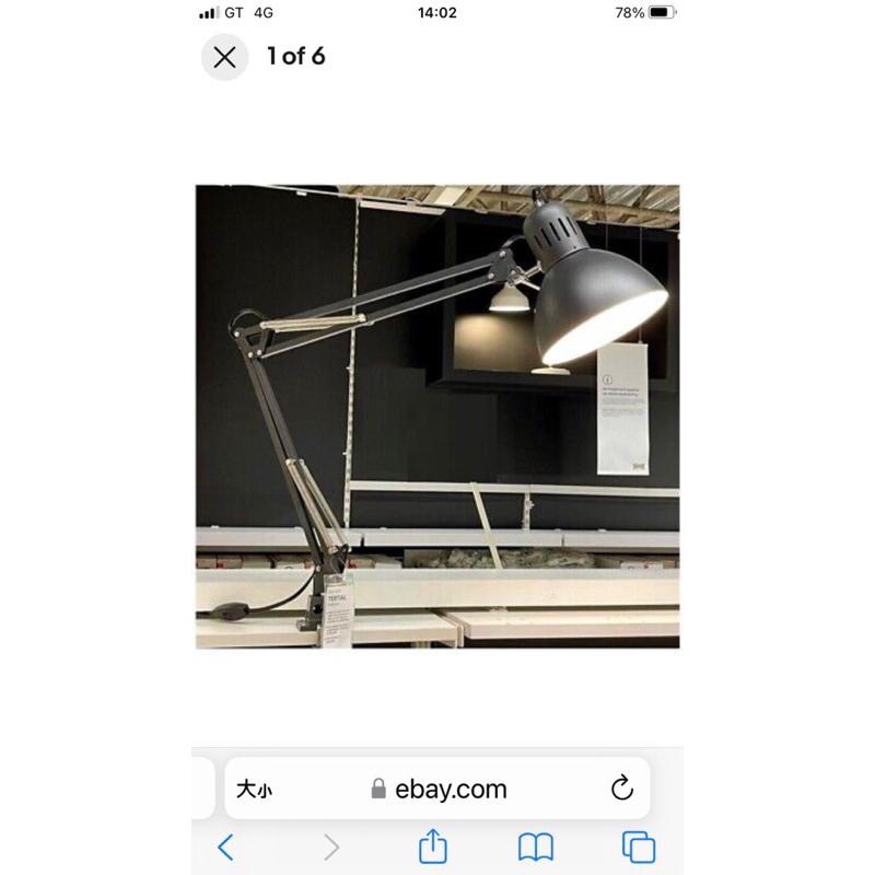 IKEA代購 TERTIAL工作燈 桌燈 夾燈 可調角度工作燈 調高調低 長臂工作燈-細節圖6