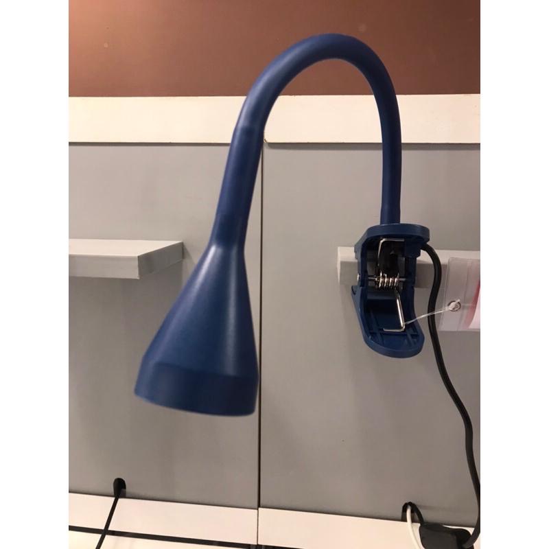 [ IKEA絕版品 ] 📢 IKEA正品 NAVLINGE 桌燈質感深藍色LED夾式聚光燈工作燈 閱讀燈-細節圖2