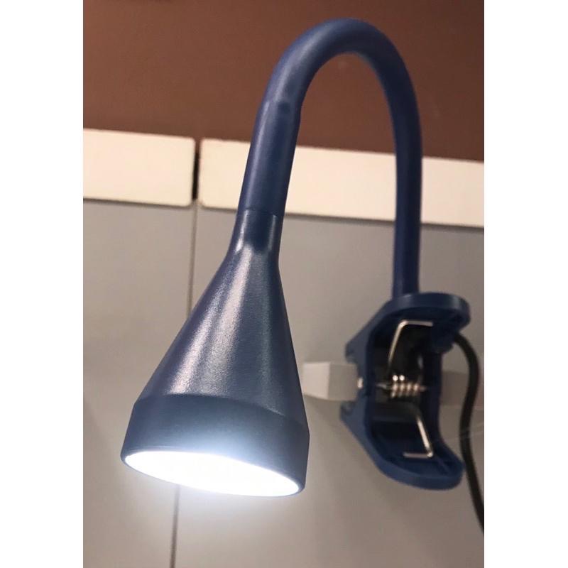 [ IKEA絕版品 ] 📢 IKEA正品 NAVLINGE 桌燈質感深藍色LED夾式聚光燈工作燈 閱讀燈-細節圖4