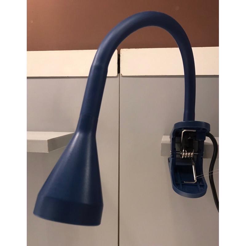 [ IKEA絕版品 ] 📢 IKEA正品 NAVLINGE 桌燈質感深藍色LED夾式聚光燈工作燈 閱讀燈-細節圖5