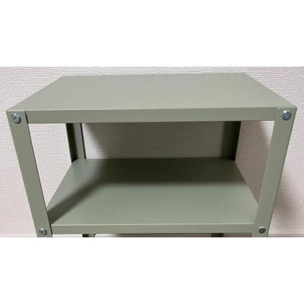 [ IKEA絕版品］📢 IKEA代購 7-11當天出蝦皮可 KNARREVIK 邊桌 土色桌 床邊桌 工業風 電話桌小桌-細節圖2