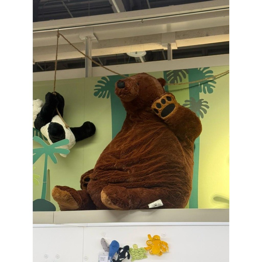 IKEA 代購 DJUNGELSKOG 棕熊 100公分 節日 大棕熊 交換禮物 熊 生日禮物 大熊布偶-細節圖4