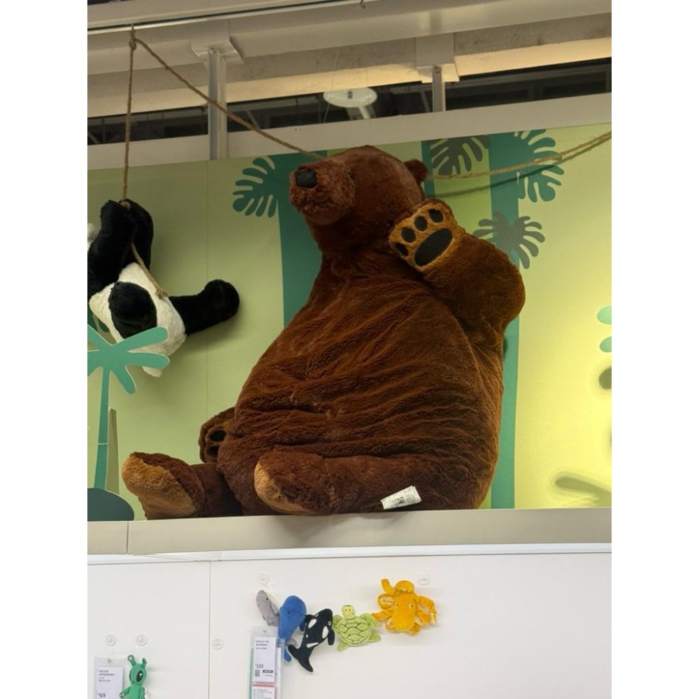 IKEA 代購 DJUNGELSKOG 棕熊 100公分 節日 大棕熊 交換禮物 熊 生日禮物 大熊布偶-細節圖6