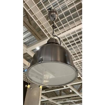 IKEA全新絕版品 SVARTNORA 吊燈 不鏽鋼效果 38 公分 金屬吊燈 工業風燈具-細節圖6