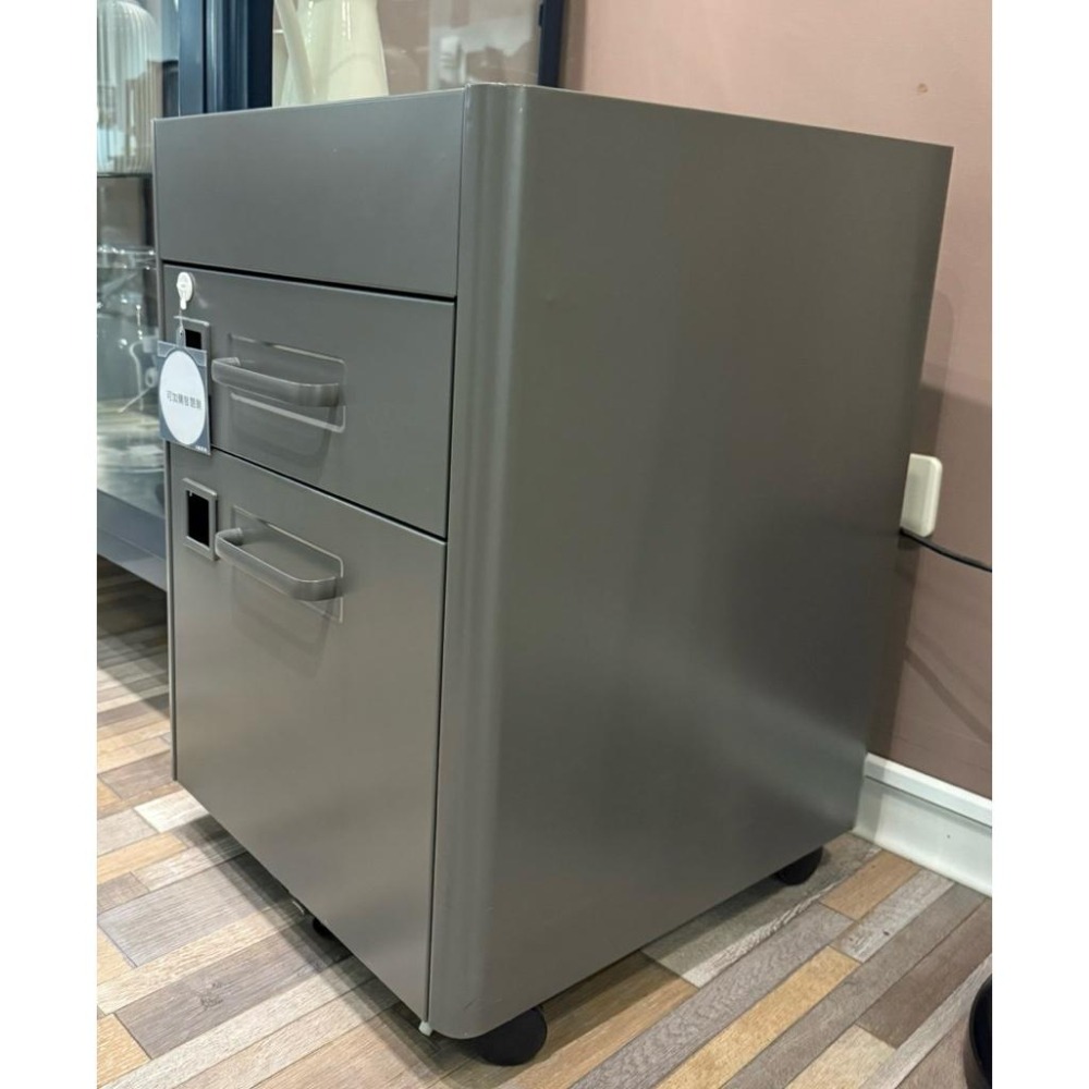 [ IKEA絕版品］📢 IKEA 正品 IDASEN 抽屜櫃 深灰色抽屜櫃附緩衝器 二抽櫃附輪 收納櫃 文具櫃-細節圖2