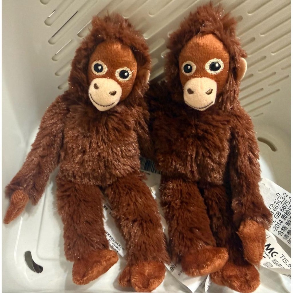 IKEA代購 IKEA正版 口袋布偶 小猩猩 安撫玩具 填充玩具 禮物 飾品 猩猩 裝飾-細節圖4