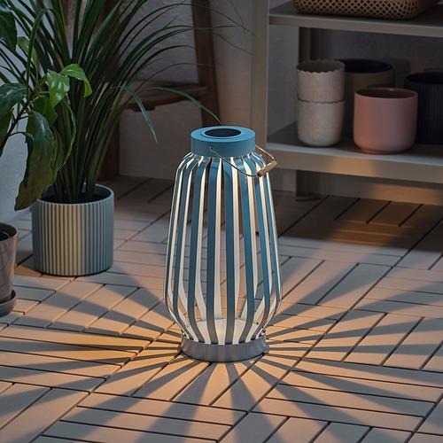 [ IKEA絕版品］ IKEA 代購 SOLVINDEN Led 太陽能落地燈 條紋 42 公分 落地燈 移動式落地燈-細節圖2